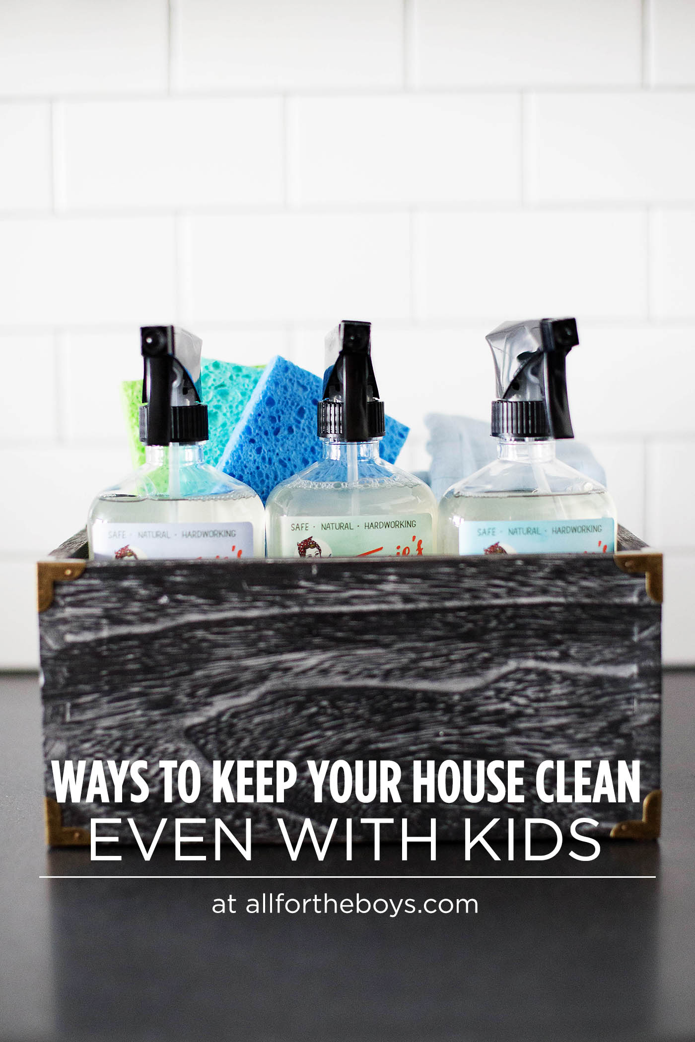 Tips for keeping your house clean with kids #HealthierHousekeeping #PlantBased #NaturalCleaning