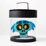DIY emoji Hatbox Ghost from the Haunted Mansion or Disney Emoji Blitz - a fun Halloween decoration for Disney lovers!