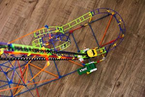 K'NEX Wild Whiplash roller coaster with working motor - great inexpensive gift idea!