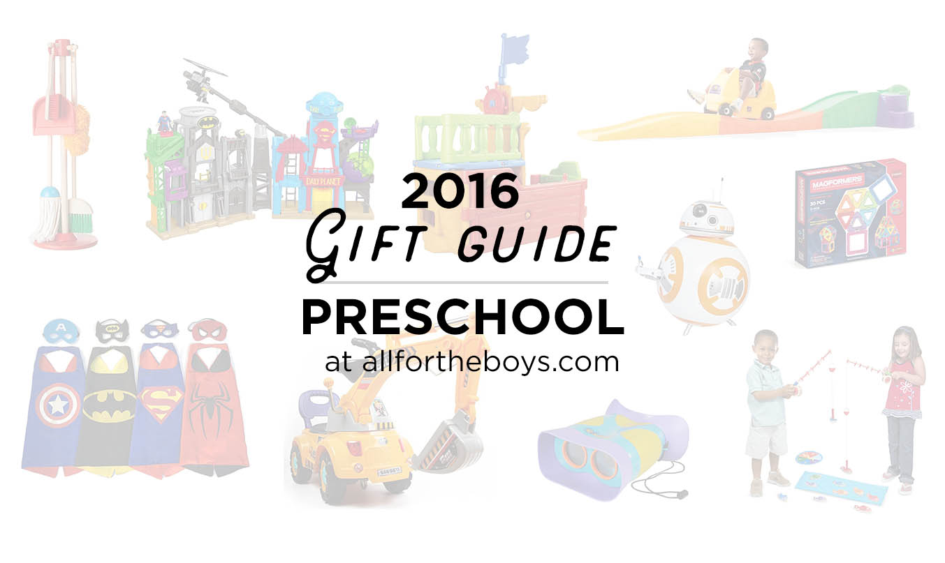 2016 Gift Guide for preschoolers - great gift ideas for toddlers or preschool aged kids
