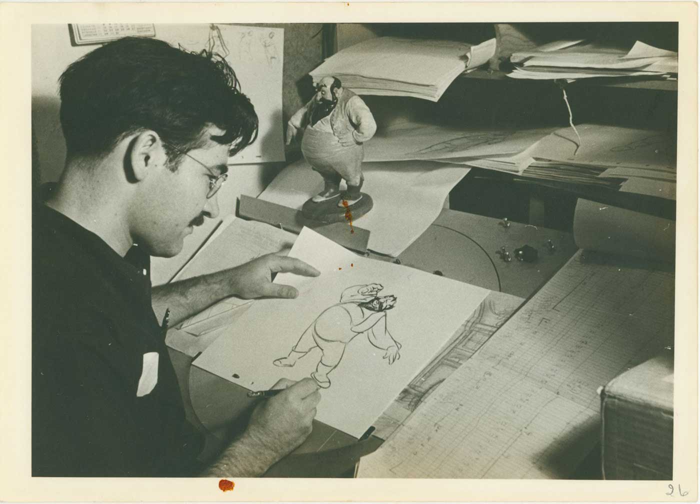 Photograph of Vladimir Tytla; collection of the Walt Disney Family Foundation, © Disney