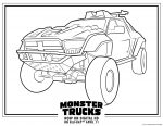 Monster Trucks Printable Coloring Pages