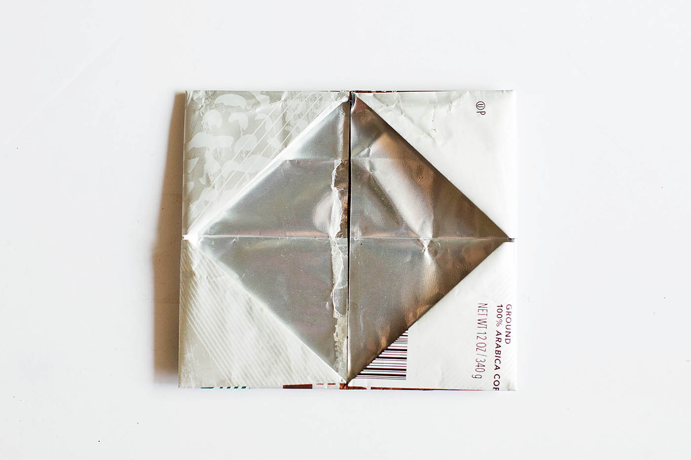 DIY origami wallet from a coffee bag!