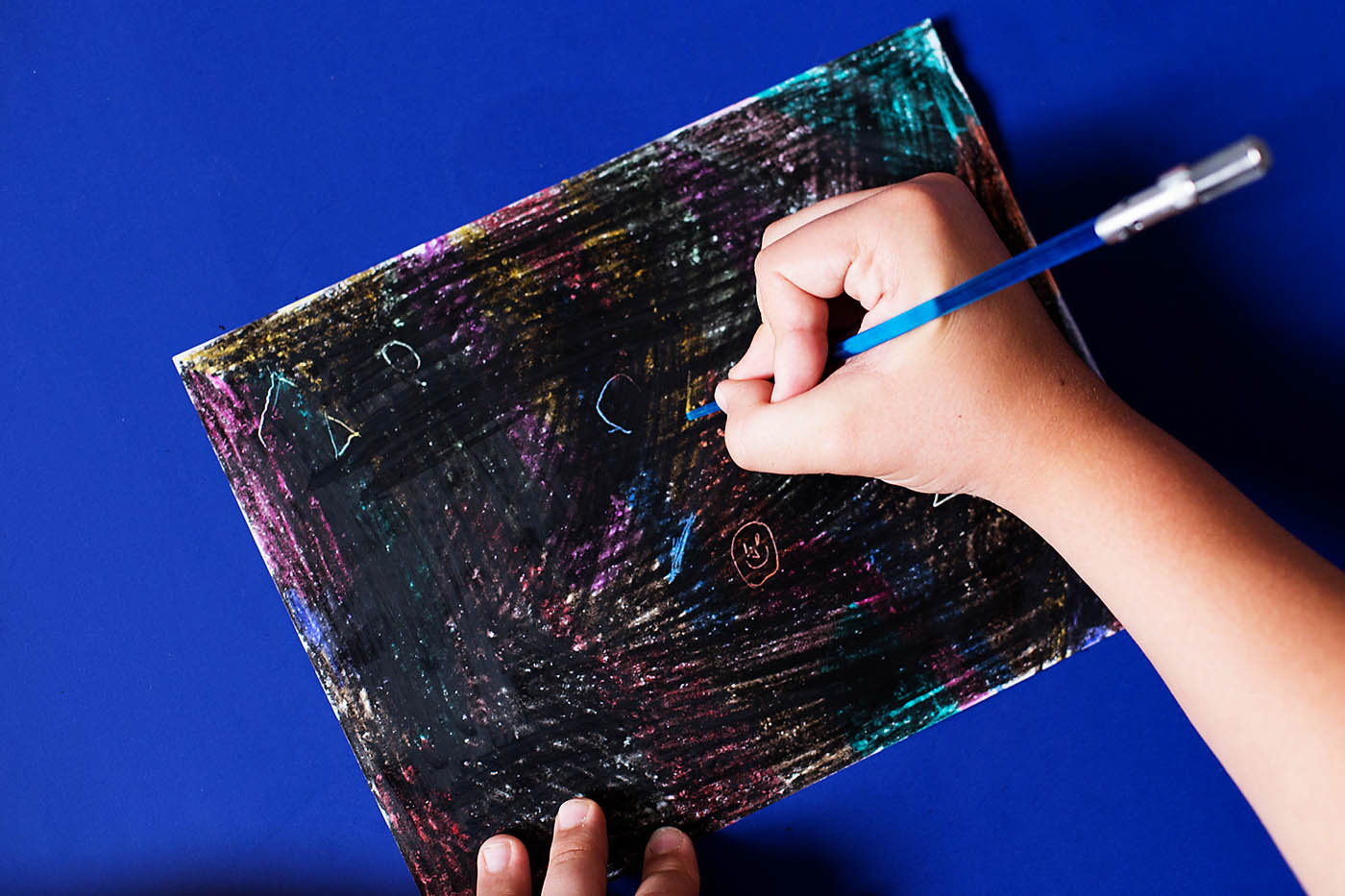 DIY Crayon ScratchOff Art — All for the Boys