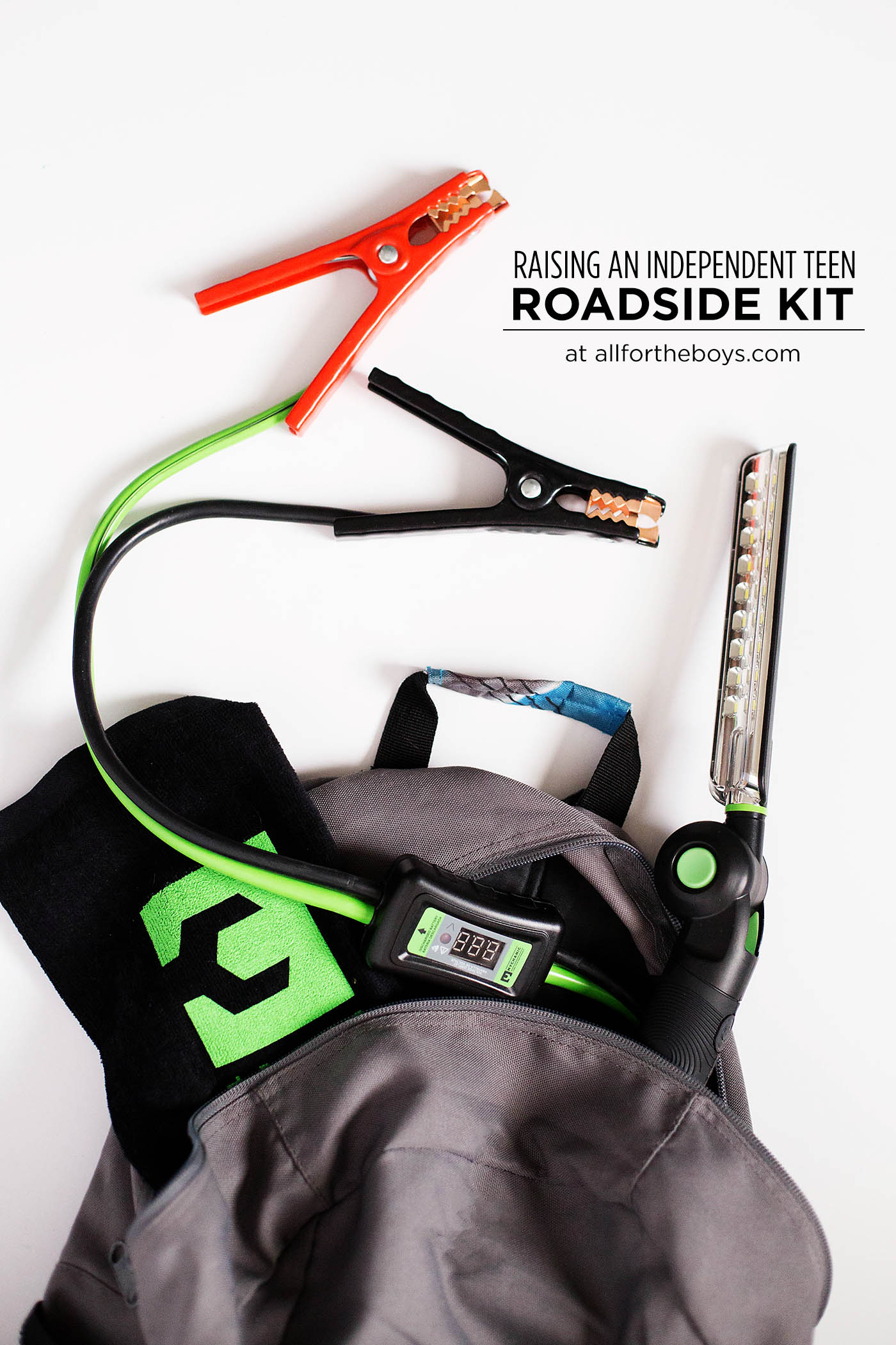 Raising an independent teen: creating a roadside kit for their first car