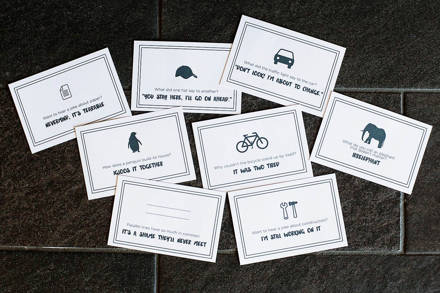 Free printable joke notes perfect for lunches!