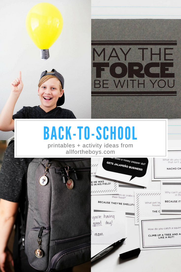 Back-to-school printables and activity ideas