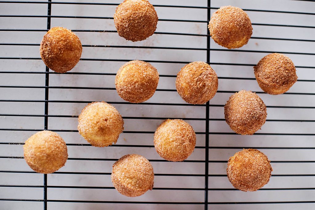 Easy Baked Eggnog Donut Holes — All for the Boys Easy Baked Eggnog Donut Holes — All for the Boys