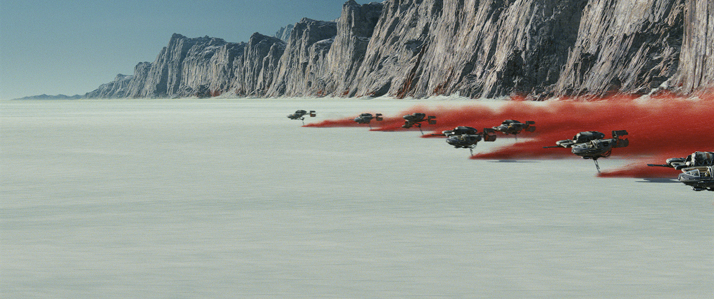 Star Wars: The Last Jedi The planet Crait Photo: Film Frames Industrial Light & Magic/Lucasfilm ©2017 Lucasfilm Ltd. All Rights Reserved.