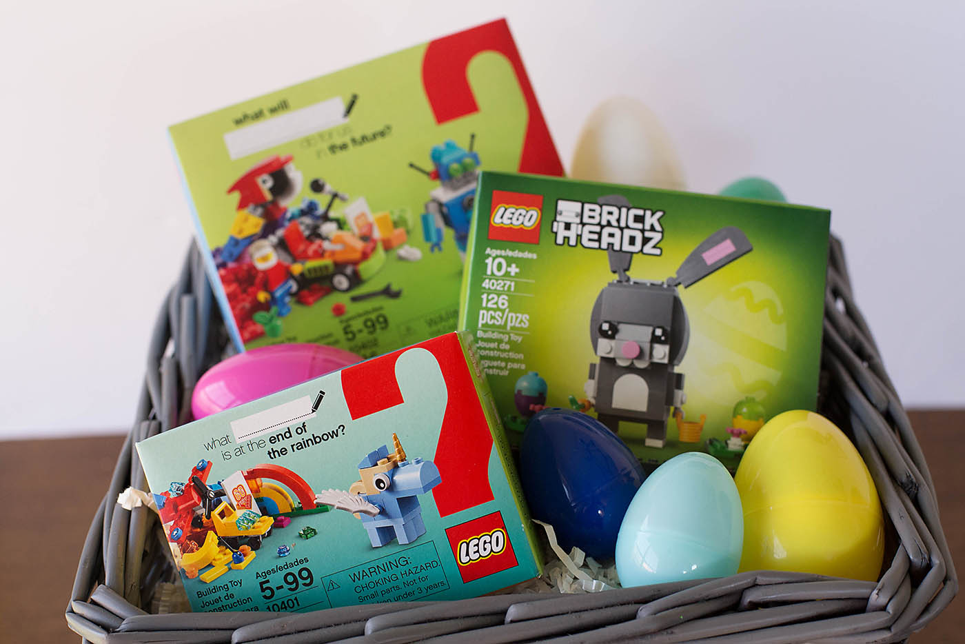 Easy LEGO themed Easter basket ideas