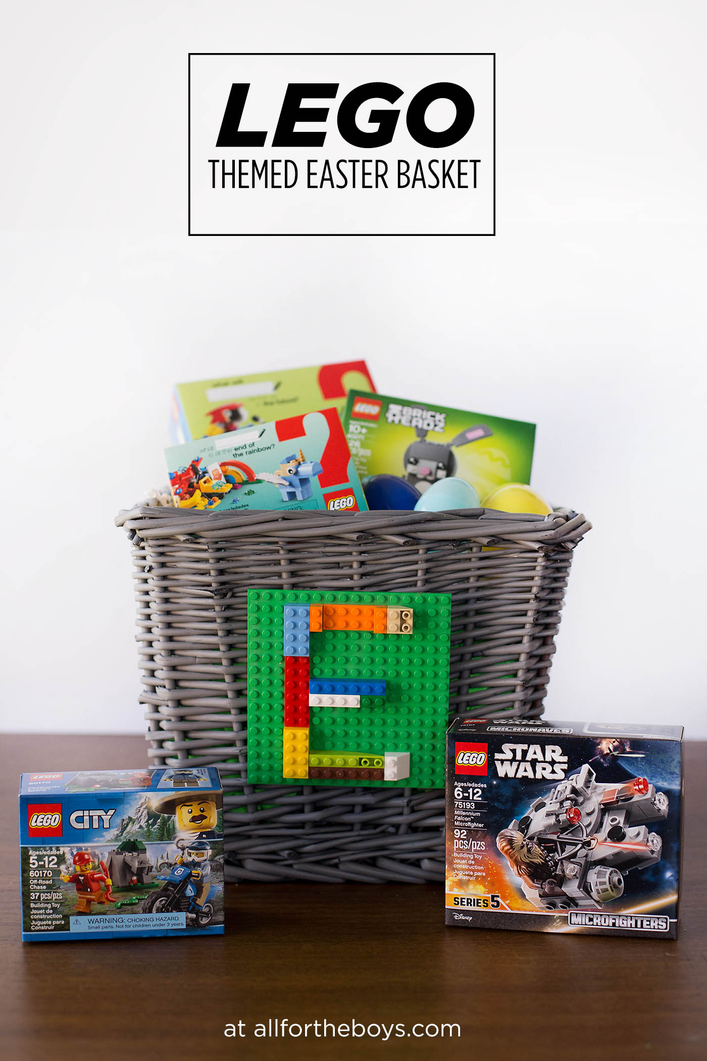 Easy LEGO themed Easter basket ideas