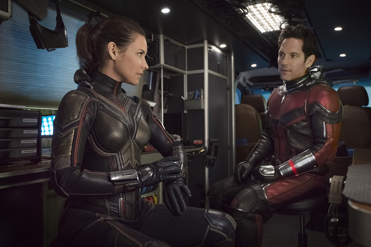 Marvel Studios ANT-MAN AND THE WASP..L to R: The Wasp/Hope van Dyne (Evangeline Lilly) and Ant-Man/Scott Lang (Paul Rudd) ..Photo: Ben Rothstein..