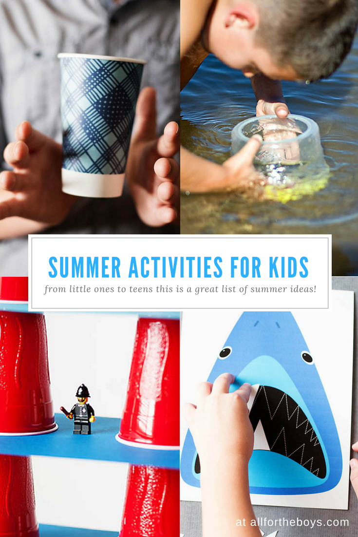 This is a great list of summer activities and ideas for kids of all ages - even teens!