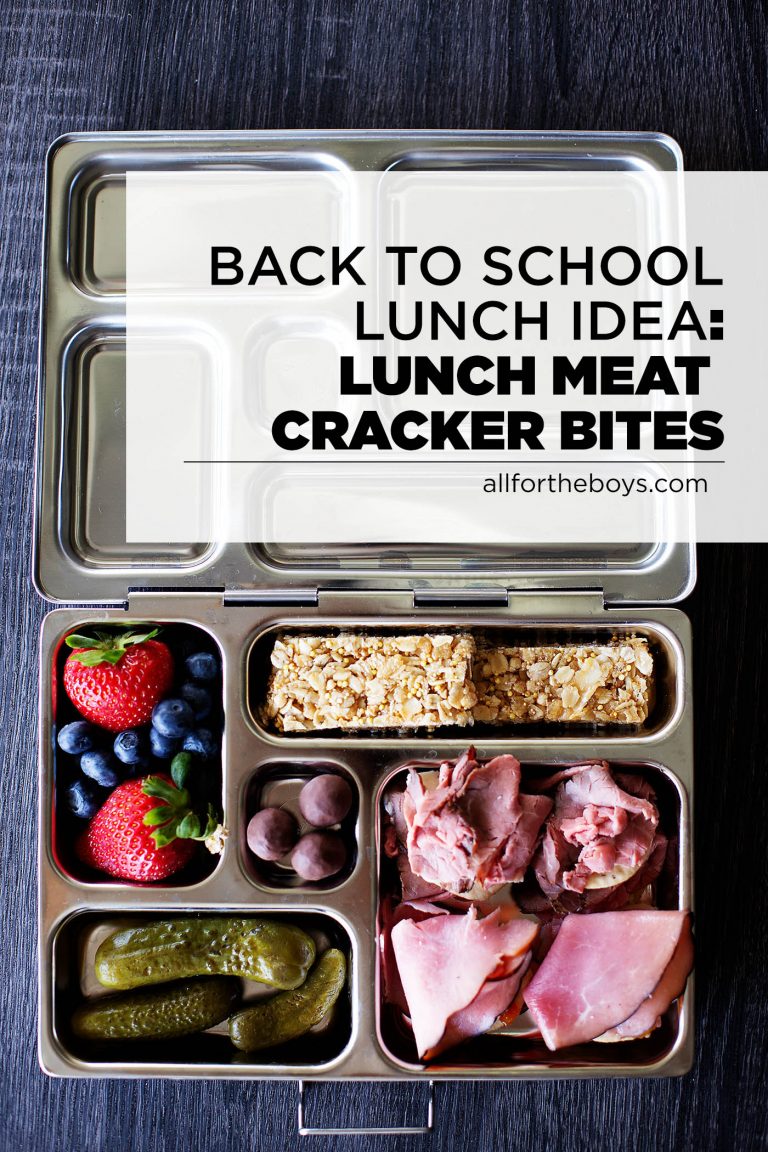 School Lunch Idea: Deli Meat Cracker Bites — All for the Boys