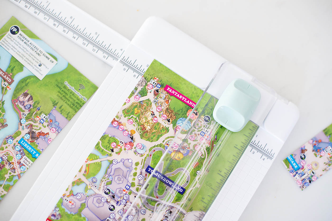 DIY Disney Map Magnetic Bookmark