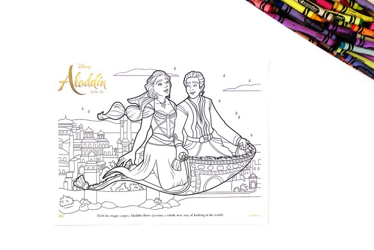 Aladdin Printable Coloring Pages and Activities Aladdin Printable coloring pages and activities
