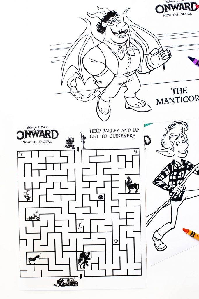 Free Onward Printable Coloring and Activity Pages — All for the Boys