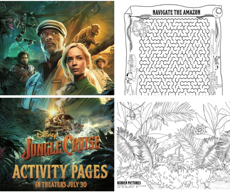 Jungle Cruise Printable Activity and Coloring Pages — All for the Boys